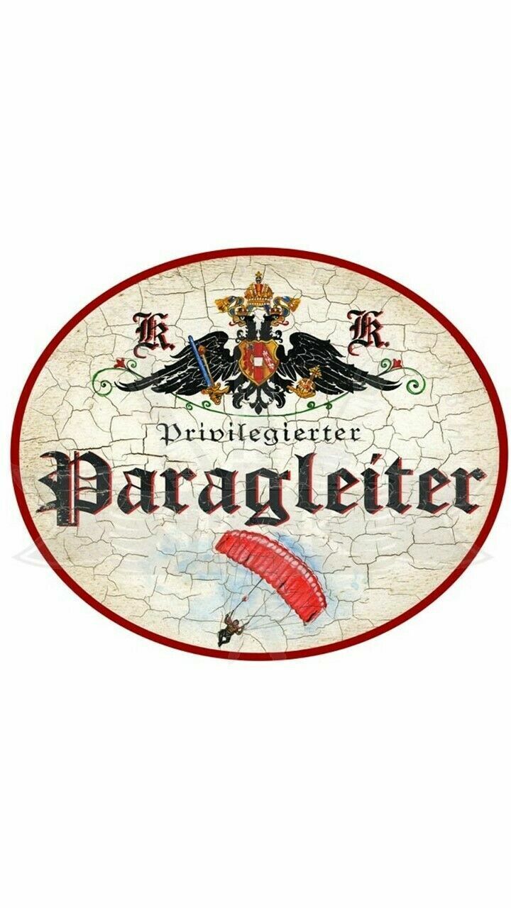 KuK Nostalgie Holzschild "Paragleiter"
