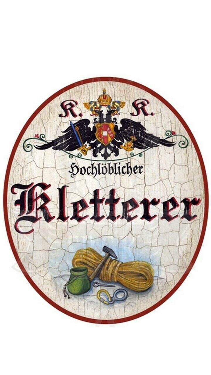 Kuk nostalgie holzschild "kletterer"