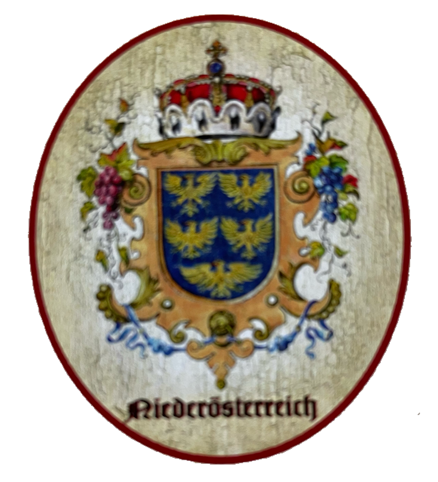 Nostalgie Holzschild Niederösterreich Wappen Bundesland Österreich Schild