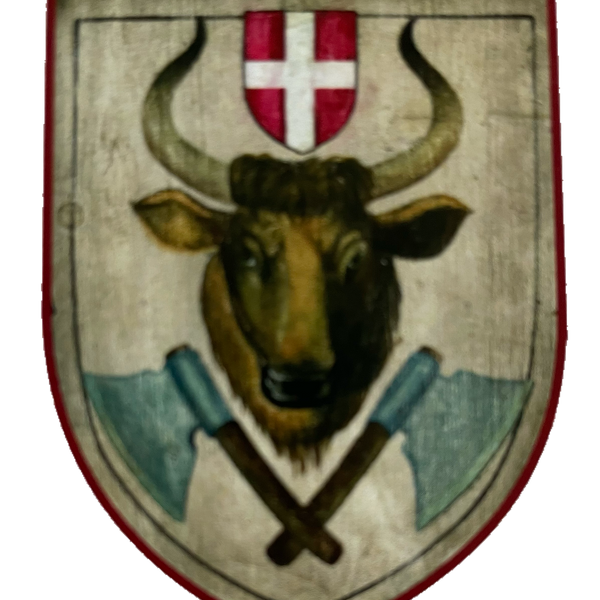 Nostalgie Holzschild Fleischhauer Wappen Beruf Österreich Schild