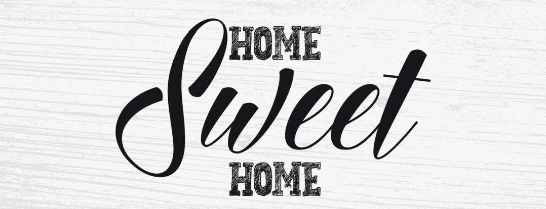 Schild Home Sweet Home Zuhause Haus Heimat Heim Familie 27x10 Blech od.Holz