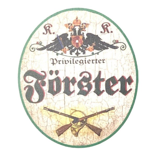 Kuk nostalgie holzschild privilegierter förster