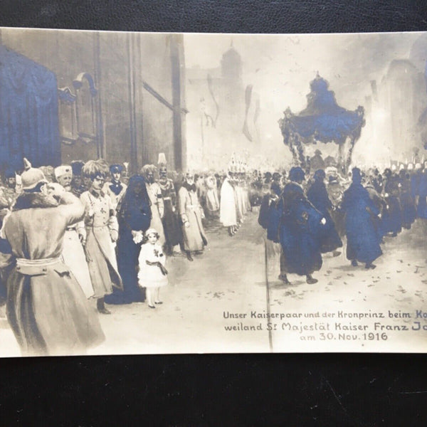 Unser Kaiserpaar & Kronprinz beim Kondukt weiland Sr. Majestät 270018 TH