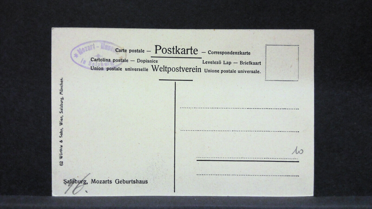 Mozart Geburtshaus Salzburg schwarzweiß JW21034