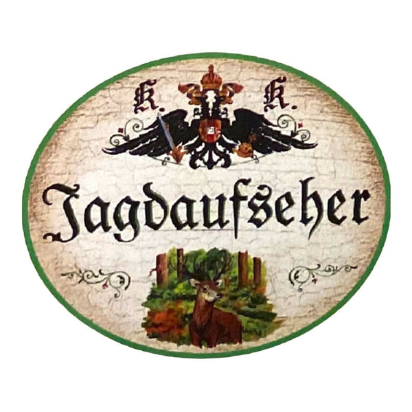 Kuk nostalgie holz schild jagdaufseher jagd