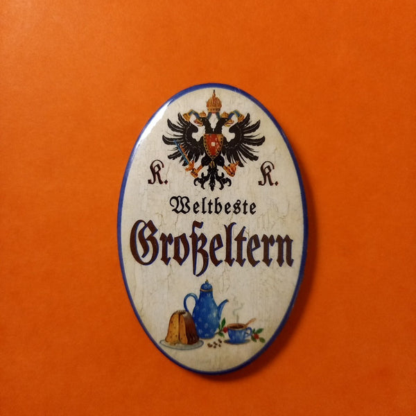 Nostalgie KuK Flaschenöffner Magnet Weltbeste Großeltern