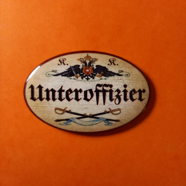 Nostalgie KuK Flaschenöffner Magnet Unteroffizier