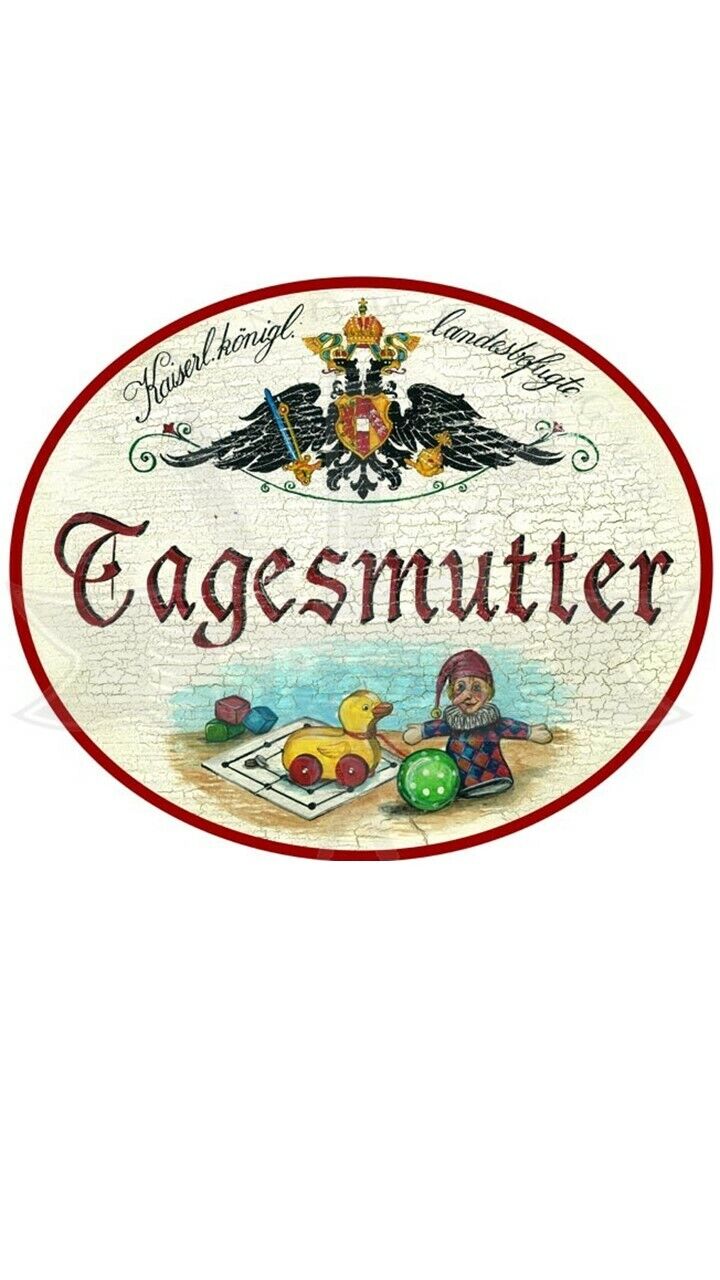 KuK Nostalgie Holzschild "Tagesmutter"