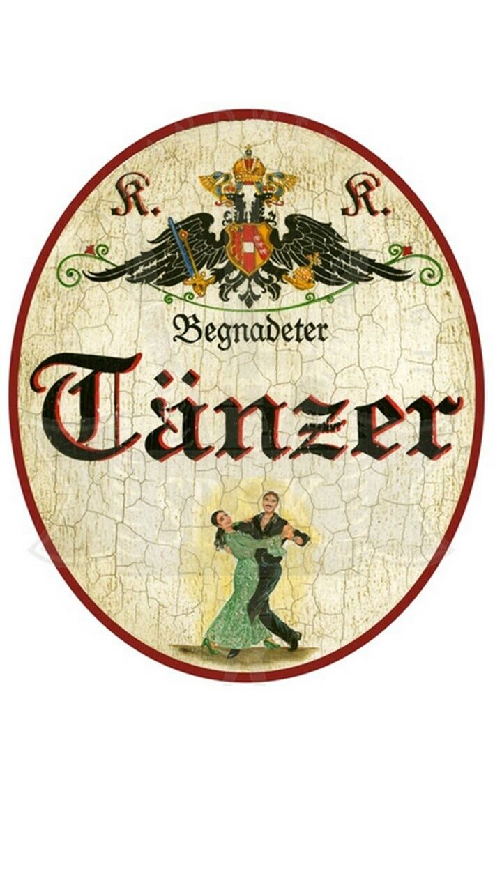 KuK Nostalgie Holzschild "Tänzer"