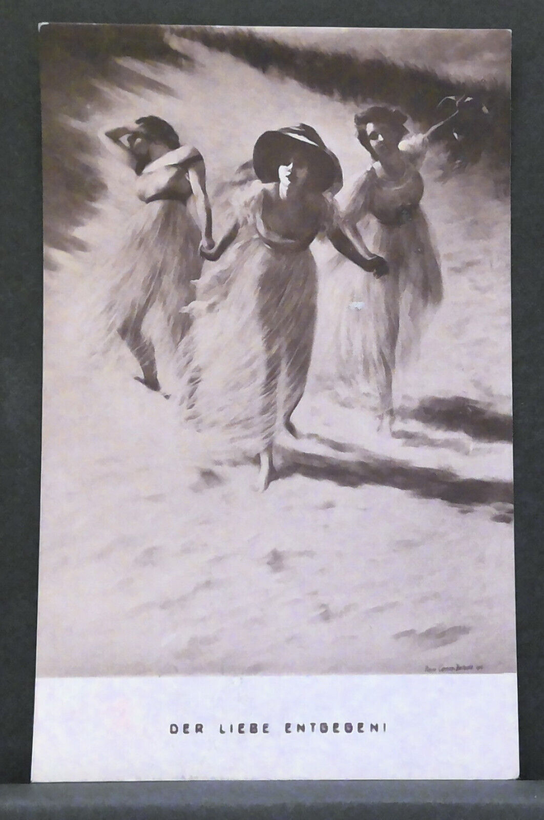 Der Liebe entgegen Gemälde Frauen Strand JW 410200 F