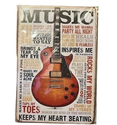 Nostalgie Retro Blechschild "MUSIC" 30x20 000AN