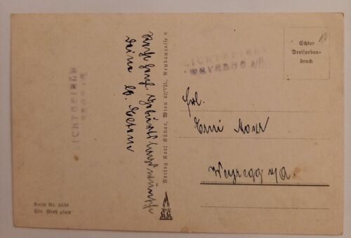 Korresp.karte, Ch.Gross, Junge u. Mädchen, Hund schwarze Katze 500136A D