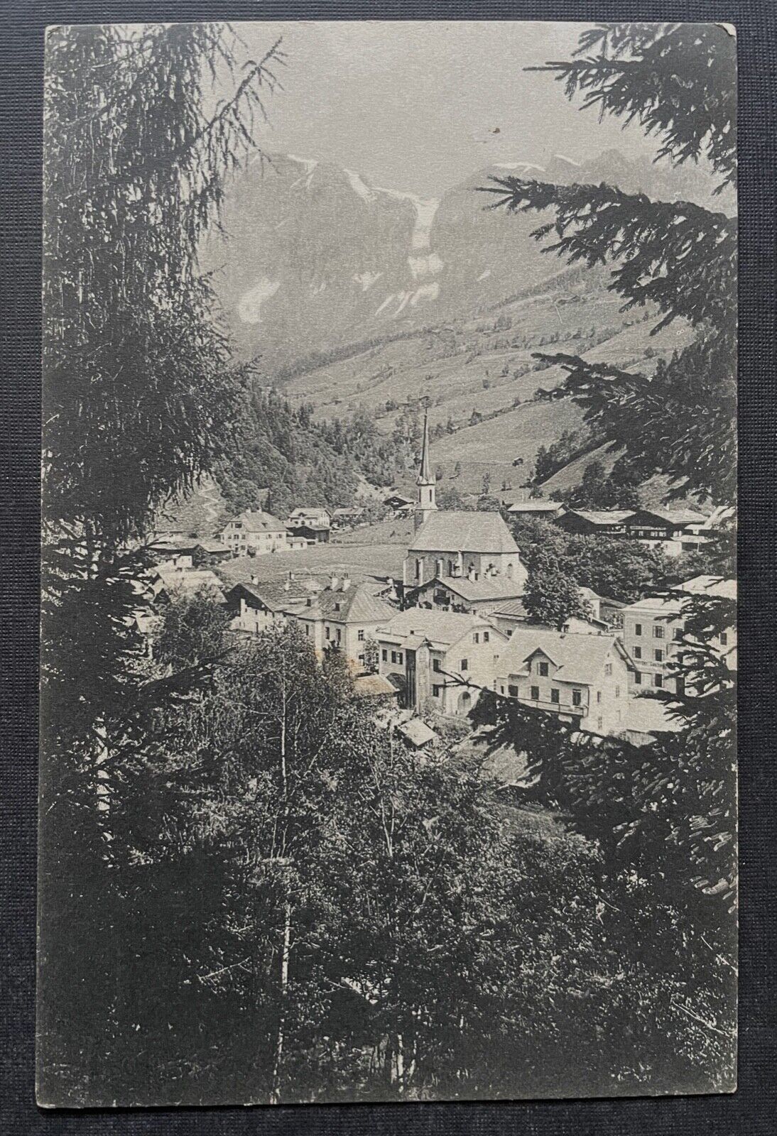 Mühlbach bei Bischofshofen Hochkönig Gebirge Berg Stadt Kirche Salzburg 402313 A