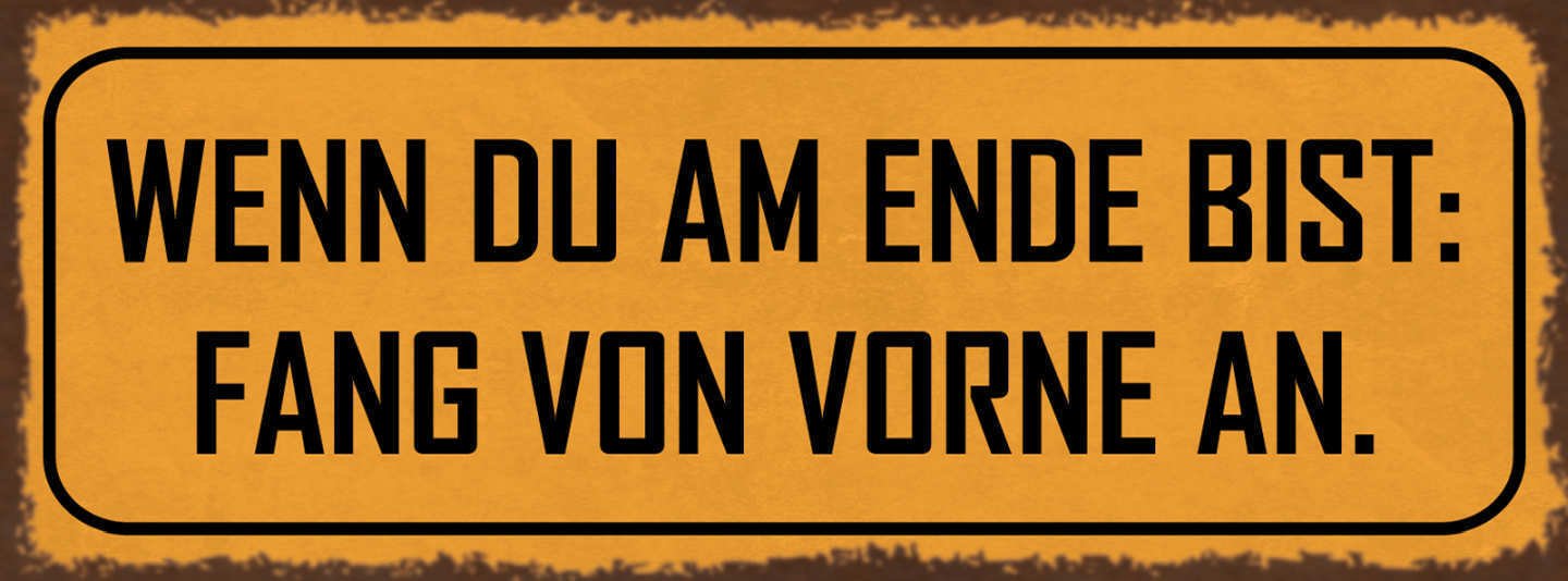Schild Macht Kommt Von Machen Tun Erreichen Ehrgeiz Ziel 27x10 Blech od.Holz