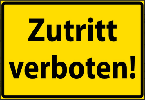 Nostalgie Schild Gefahr Zutritt Verboten 12x18/ 20x30 /30 x 40 Blech od. Holz