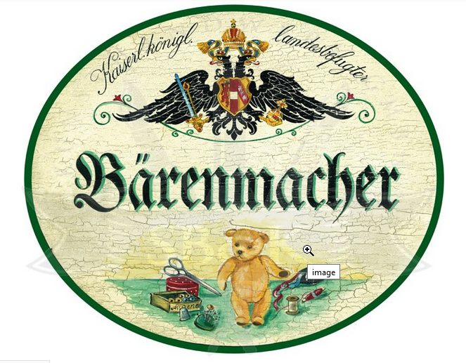 KuK Nostalgie Holzschild Bärenmacher