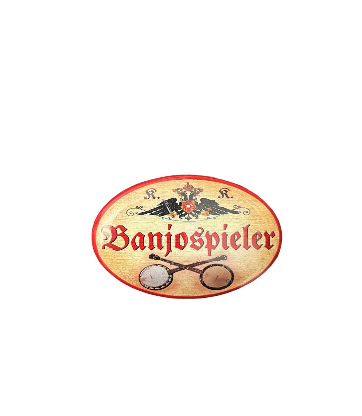 K&K Nostalgie Flaschenöffner Banjo Magnet Banjospieler 7x4,5cm