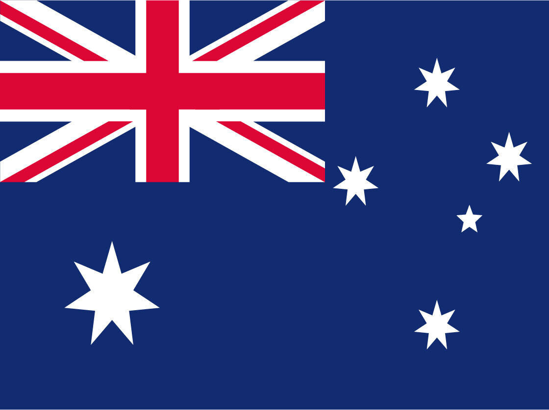 Schild Flagge Australien Australia Fahne 12x18 / 20x30 / 30x40 Blech od. Holz