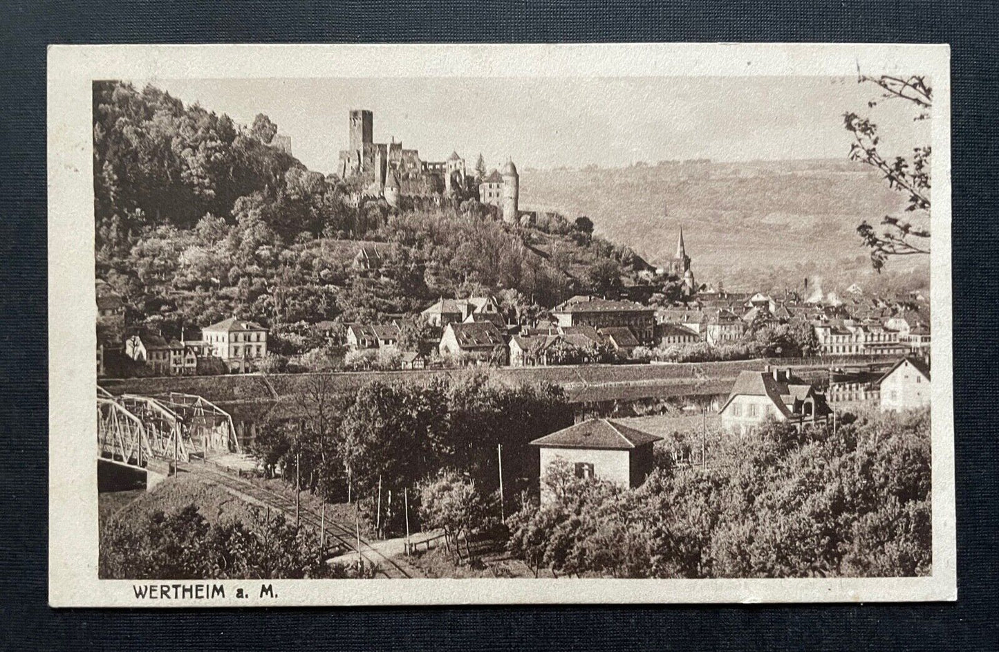 Wertheim am Main Stadt Fluss Burg Brücke Baden-Württemberg Deutschland 400457 F