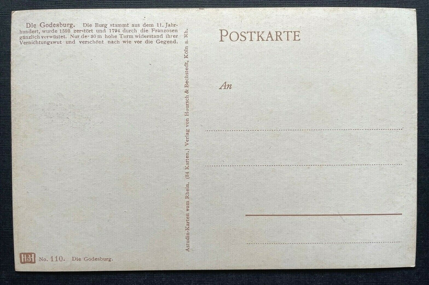 Godesburg Burgruine Festung Turm Berg Nordrhein-Westfalen Deutschland 410133 C