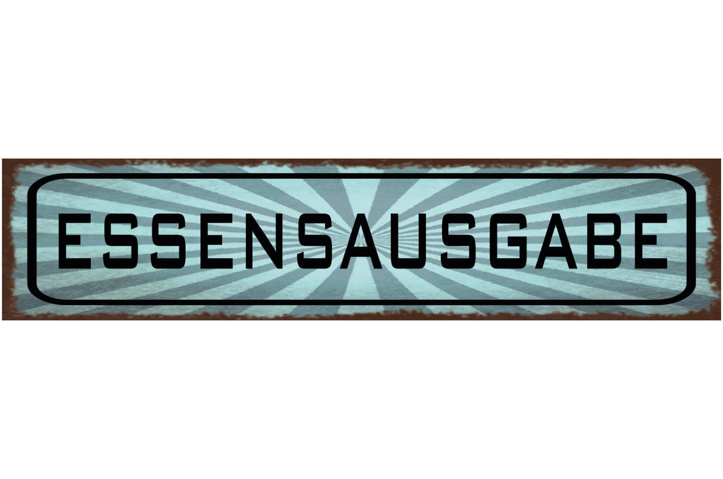 Schild Essensausgabe Küche Restaurant Cafeteria Essen 46 x 10 Blech od. Holz