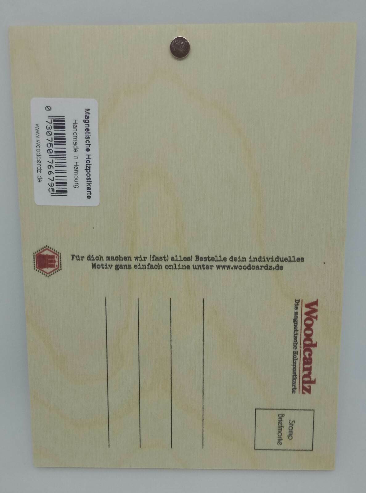 Holzpostkarte magnetisch"Nö! Heute nicht" Fuchs 14x10 Birkenholz 60067