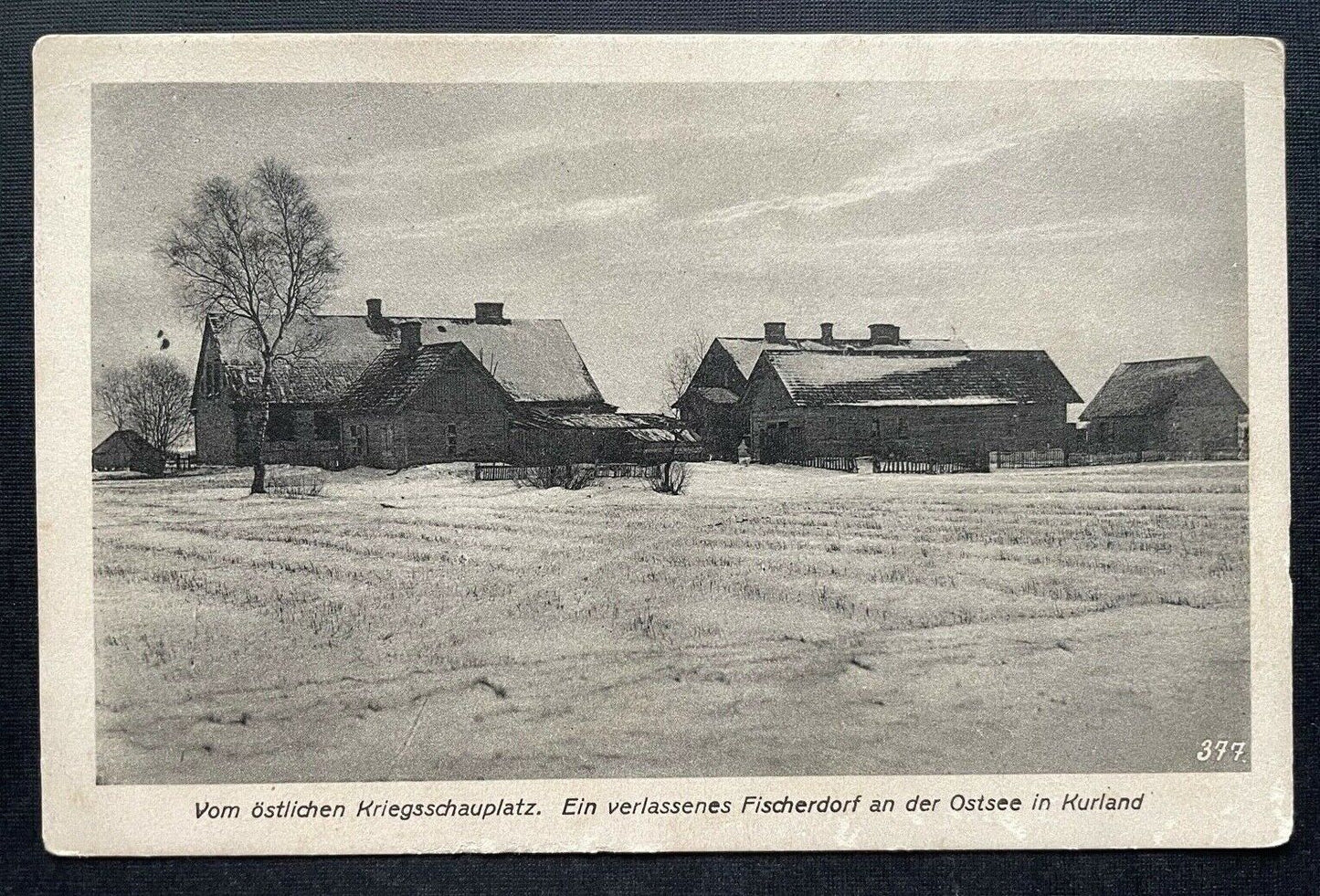Östlicher Kriegsschauplatz Verl.Fischerdorf Ostsee Kurland Lettland 410115 TH C
