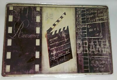 Nostalgie Retro Blechschild Romance Drama Filmklappe Hollywood 30x20 50125