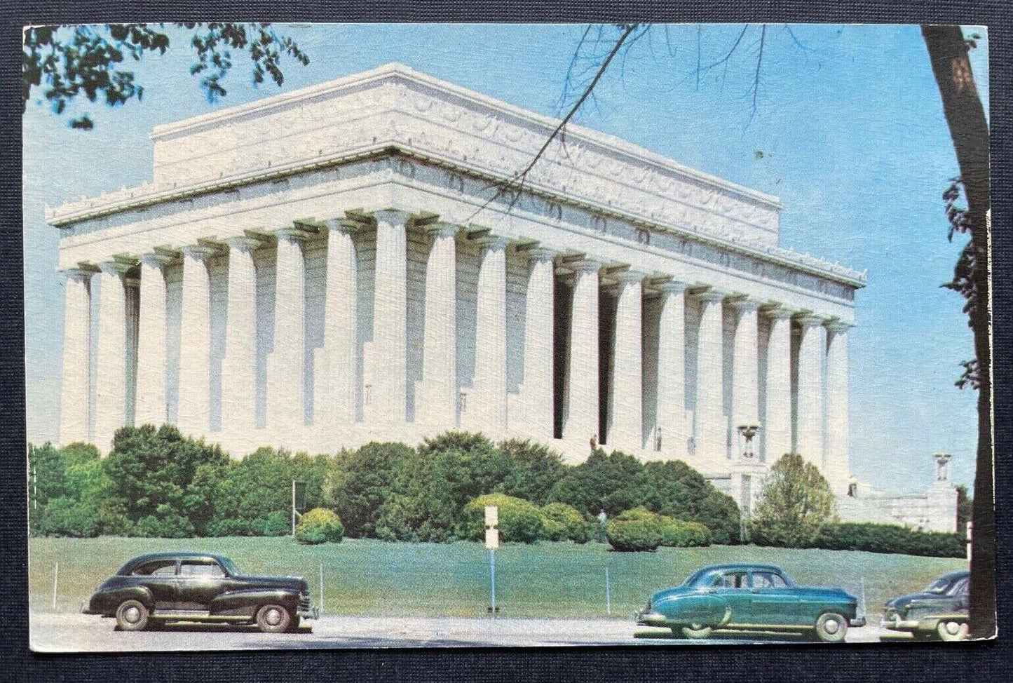Lincoln Memorial Denkmal Gebäude Vorplatz Autos Washington D.C. USA 402682 TH C