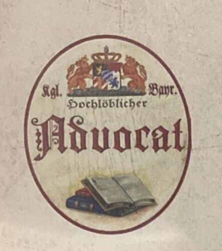 Nostalgie Holzschild Bayern Hochlöblicher Advocat