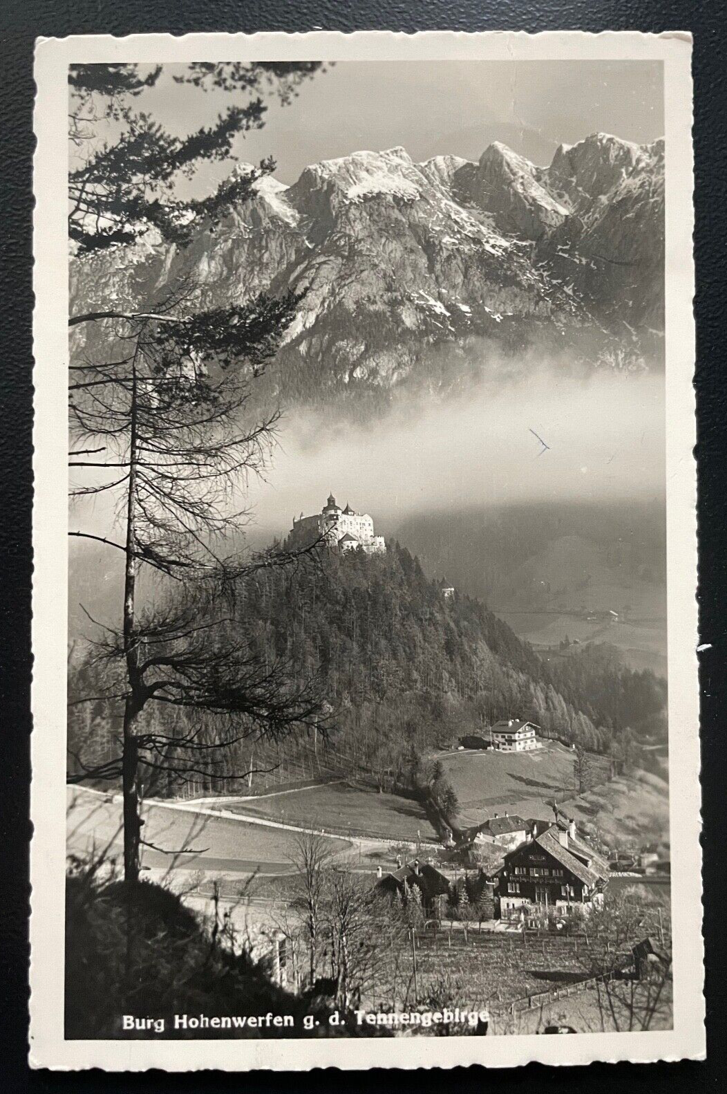 Burg Hohenwerfen Tennengebirge Festung Berg Wald Salzburg Österreich 600164A D