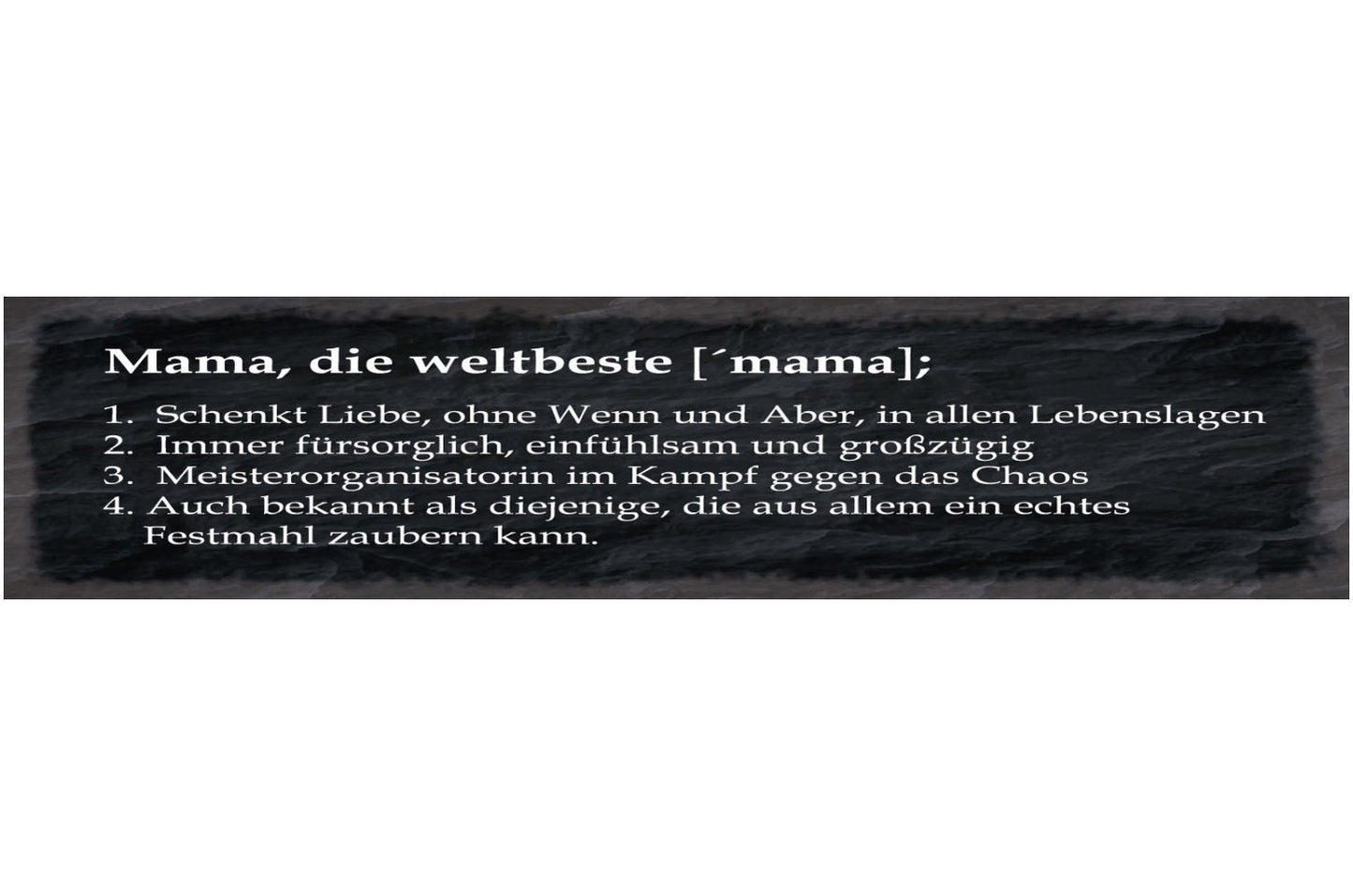 Schild Weltbeste Mama Mutter Familie Kind Liebe Eltern 46 x 10 Blech od. Holz