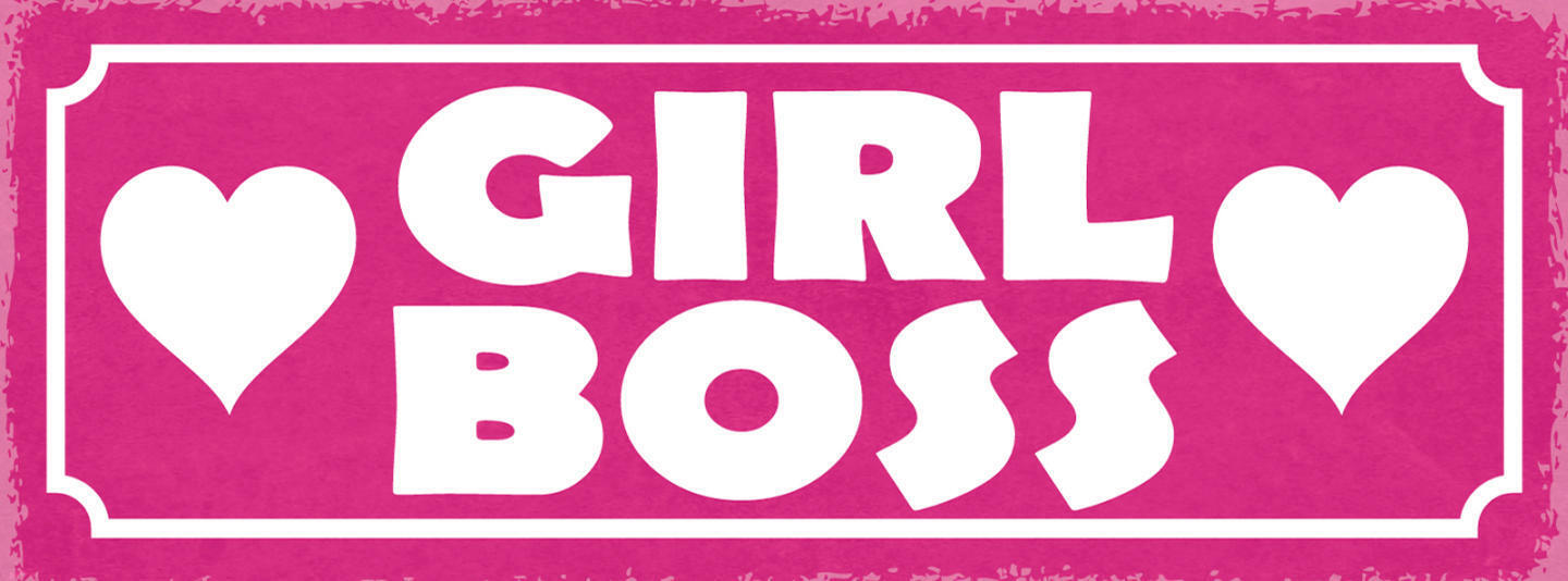 Schild Girl Boss Chefin Frau Mädchen 27x10 Blech od.Holz