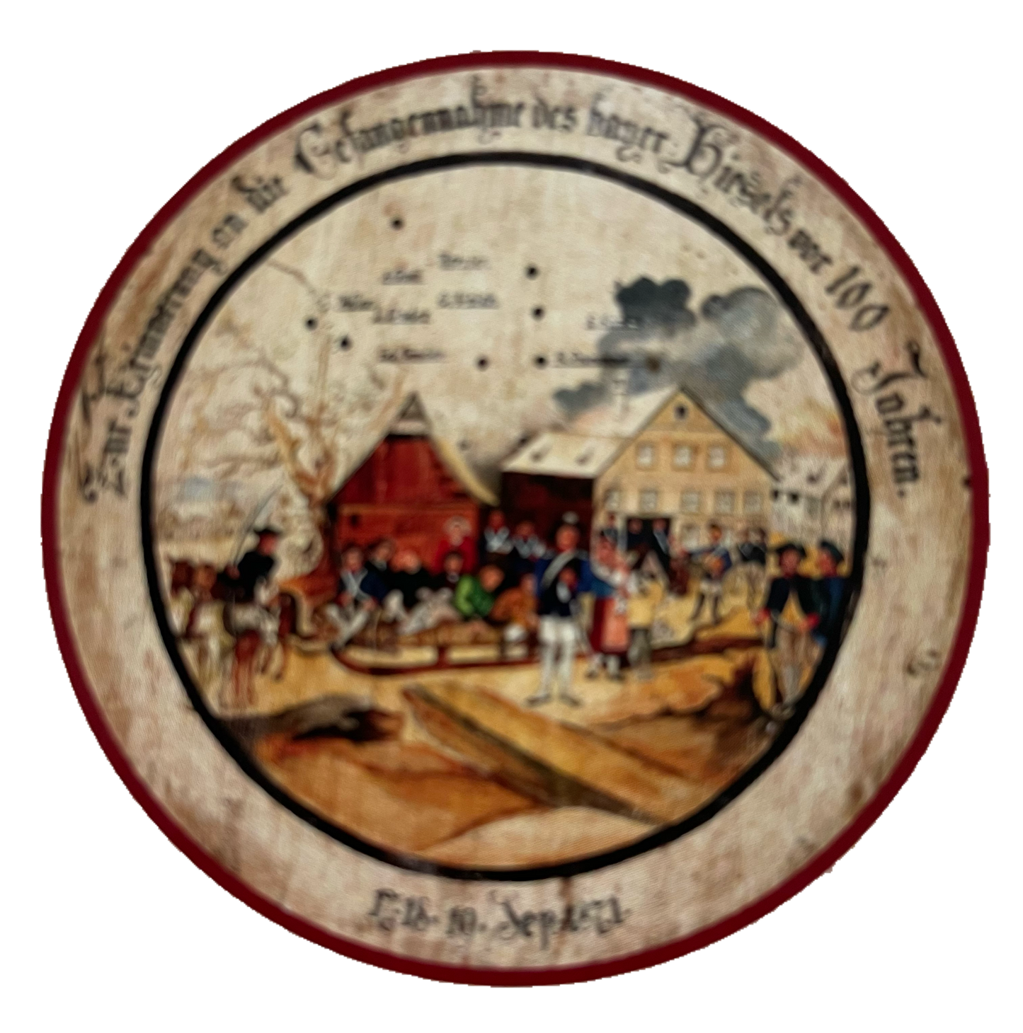Nostalgie Holzschild Schützenscheibe Bayrische Hiesl Bayern Schild