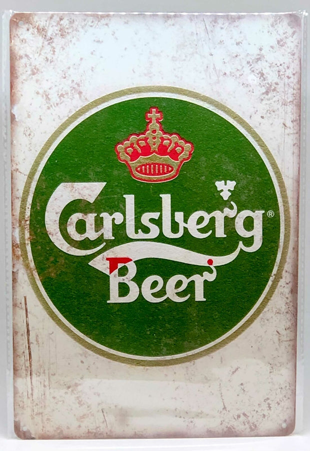 Nostalgie Vintage Retro Schild "Carlsberg Beer" 30x20 12099