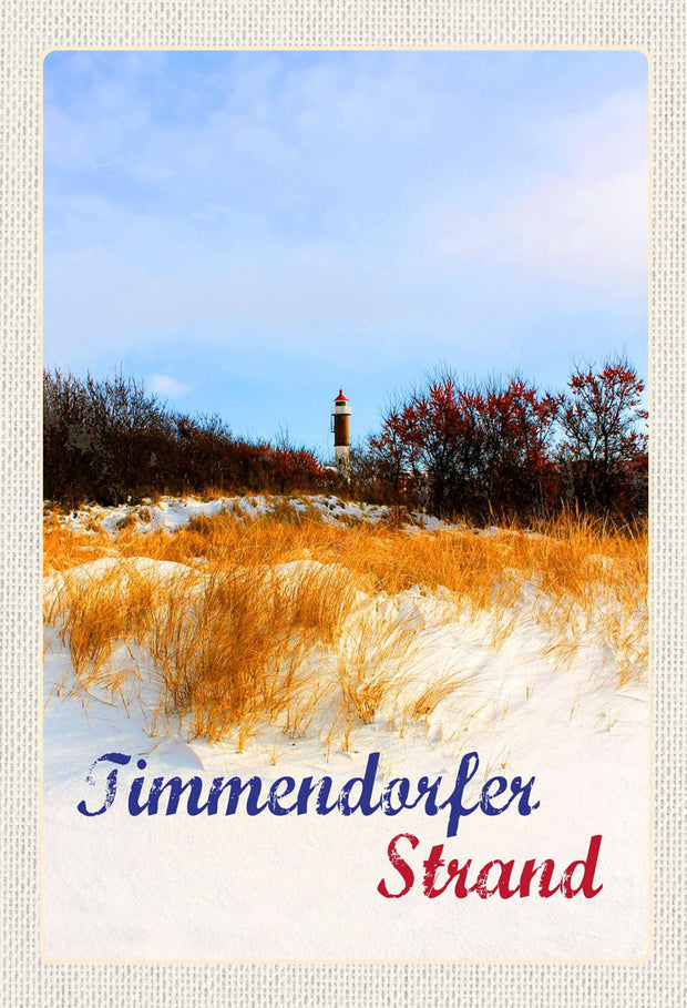 Schild Spruch Timmendorfer Strand Leuchtturm JW