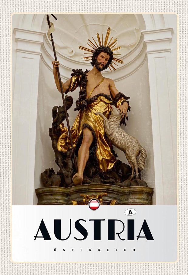 Schild Spruch Austria Österreich Heiliger Johannes JW