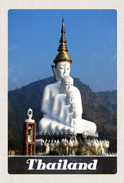 Schild Spruch Thailand Tempel Berg JW
