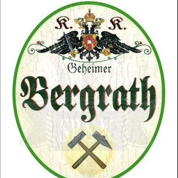 Kuk nostalgie holzschild geheimer bergrath bergbau