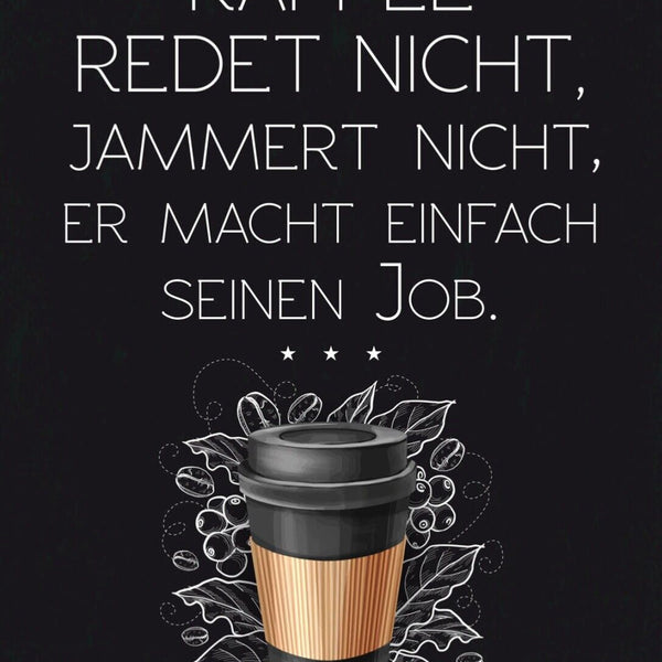 Schild Ich Mag Kaffee Redet Jammert Nicht Job 12x18 20x30 30x40 Blech/Holz LP