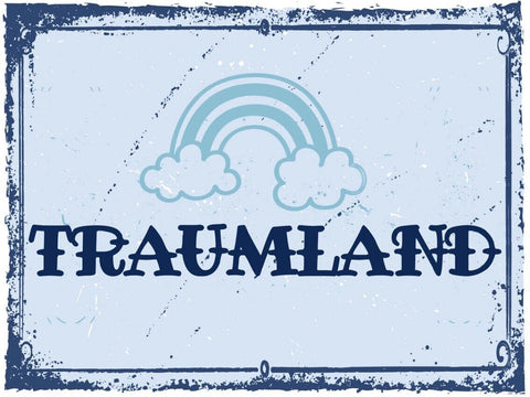 Schild Traumland Schlafzimmer Schlafen Träumen 12x18 20x30 30x40 Blech/Holz