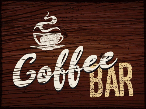 Schild Coffee Bar Kaffee Café Getränke Trinken 12x18 20x30 30x40 Blech/Holz
