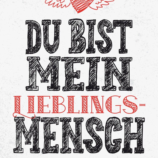 Schild Du Bist Mein Lieblings Mensch Liebe Freunde 12x18 20x30 30x40 Blech/Holz
