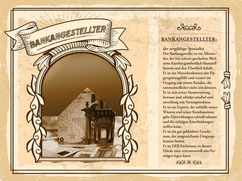 Schild Bankangestellter Beruf Bank Bänker Geld 12x18 20x30 30x40 Blech/Holz