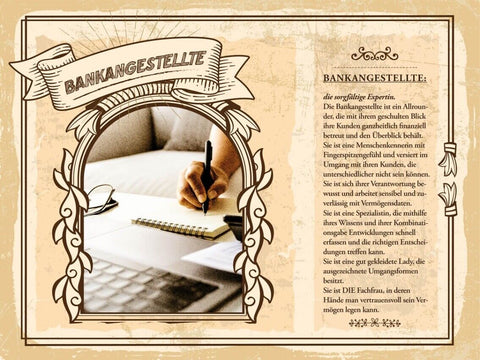 Schild Bankangestellte Beruf Bank Bänkerin Geld 12x18 20x30 30x40 Blech/Holz