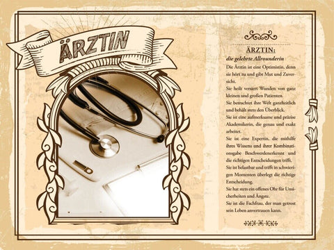 Schild Ärztin Beruf Doktor Medizinerin Heilkundige 12x18 20x30 30x40 Blech/Holz