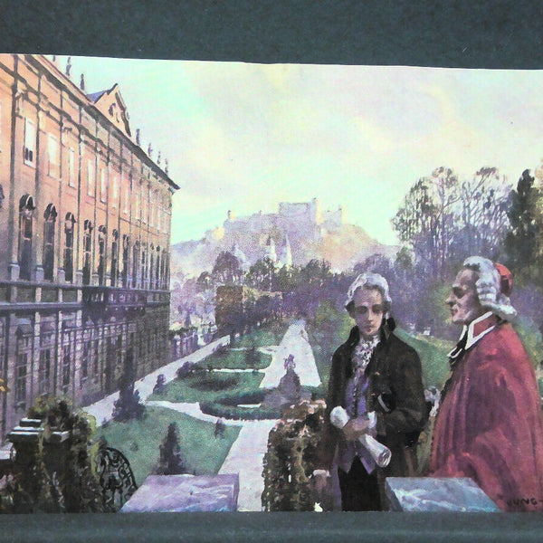 Salzburg Mirabellgarten Bischof Mozart Zeichnung JW 73491