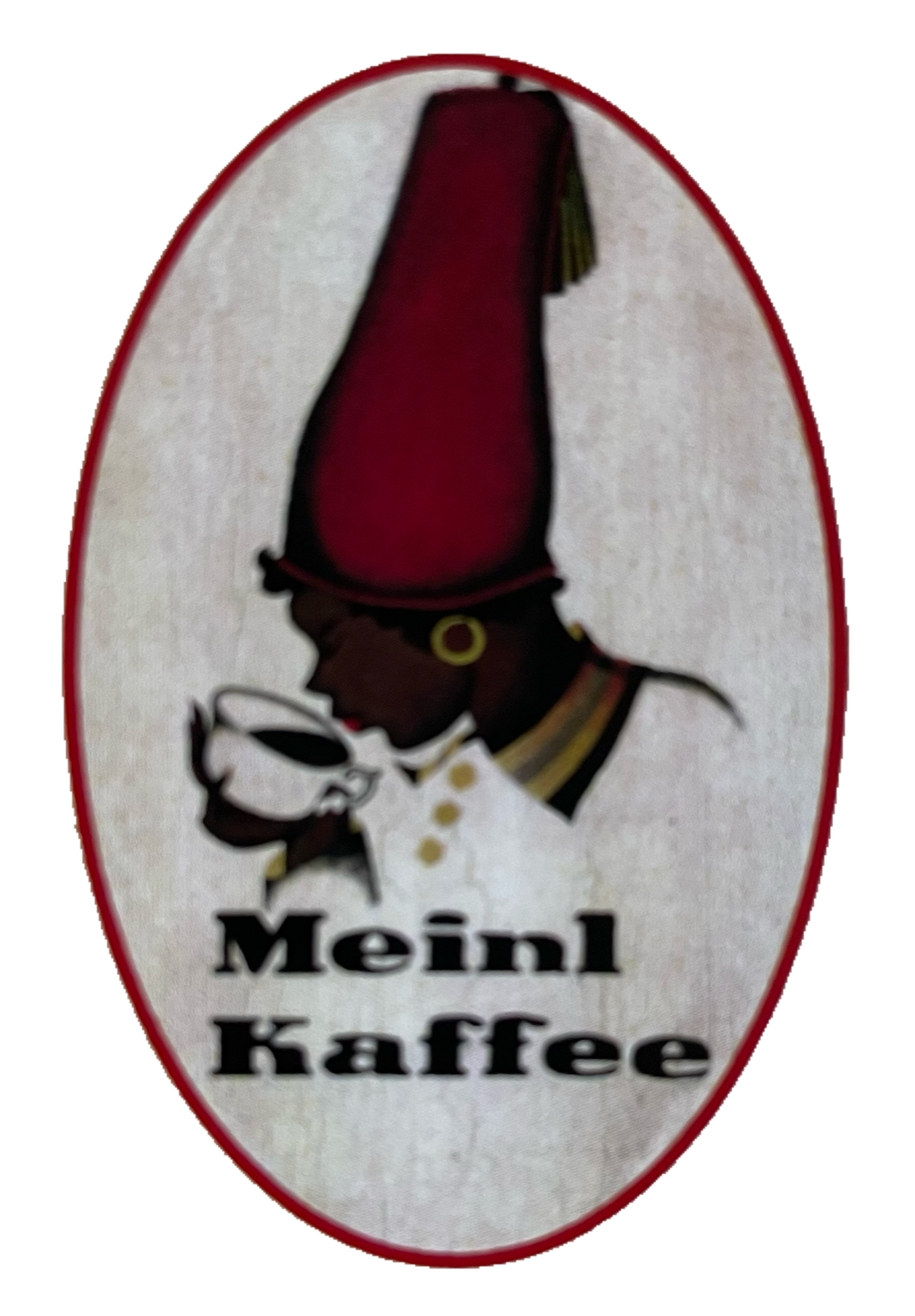 Nostalgie Holzschild Meinl Kaffee Logo Marke Tasse Kaffeebohne Café Schild
