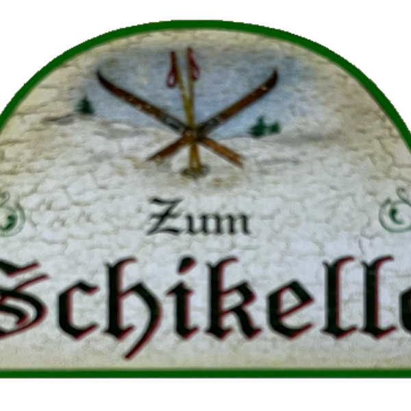 Nostalgie Holzschild Zum Schikeller Schifahren Skis Lager Raum Schild