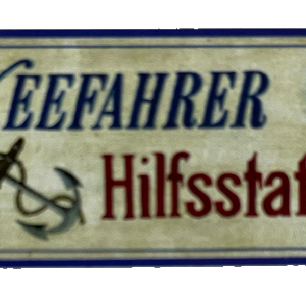 Nostalgie Holzschild Seefahrer Hilfsstation Jause Pause Alkohol Bier Schild